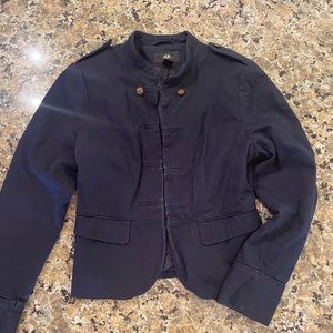H&M Navy Military Style Jacket